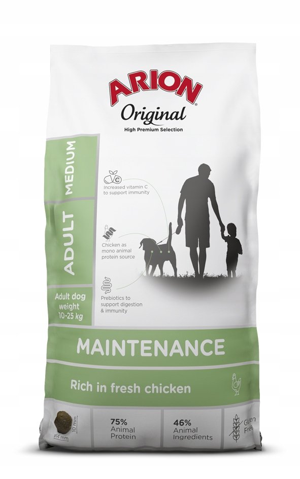 Arion Adult Medium Breed Chicken&Rice 12 kg