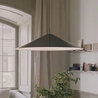 Lampy sufitowe - Lampa wisząca New Works LED Brolly, Ø 90 cm, czarna, aluminium - miniaturka - grafika 1