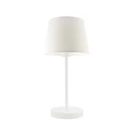 Lampy stojące - Lampka nocna LYSNE Siena, 60 W, E27, biała, 41,5x19,5 cm - miniaturka - grafika 1