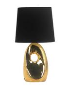Lampy stojące - Lampa stołowa gabinetowa Hierro, lampka nocna, glamour, złota - miniaturka - grafika 1