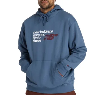 Bluza męska New Balance MT51954VTI - niebieska - Bluzy męskie - miniaturka - grafika 1