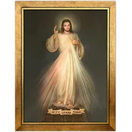 Ikony i obrazy sakralne - Obraz złocony w ramie, Jezu Ufam Tobie - miniaturka - grafika 1