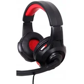 Słuchawki - Gembird GHS-U-5.1-01 Czarno-Czerwone - miniaturka - grafika 1