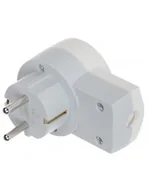 Rozgałęźniki - Legrand Legrand 50461 - Wtyczki z gniazdem 230V/16A 2P+T - miniaturka - grafika 1