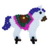 Prace ręczne dla dzieci - Mini Szablon na koraliki do prasowania La Manuli - Jednorożec - miniaturka - grafika 1