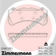 Klocki hamulcowe - Klocki hamulcowe - komplet ZIMMERMANN 22585.175.1 - miniaturka - grafika 1