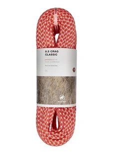 Lina dynamiczna Mammut 9.5 Crag Classic Rope 70 m - vibrant orange/white - Sprzęt wspinaczkowy - miniaturka - grafika 1