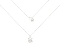 Naszyjniki - Srebrny naszyjnik ze znakiem zodiaku Rak 42 cm - miniaturka - grafika 1