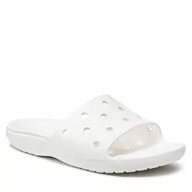 Klapki i japonki damskie - Crocs Klapki Classic Slide 206121 White - miniaturka - grafika 1