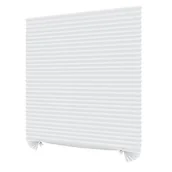Żaluzje - Żaluzje pionowe, przenośne, samoprzylepne, zaciemniające, bez konieczności wiercenia otworów, 90*180 cm, białe - miniaturka - grafika 1