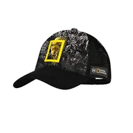 Czapki damskie - Buff Uniseks – czapka dla dorosłych Howey National Geographic Trucker Cap, czarna, L/XL - miniaturka - grafika 1