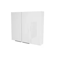 Szafki łazienkowe - Szafka łazienkowa wisząca z lustrem Devo Vena Arte 2.0 80 cm lewa arctic white VA2-SWL2DL80-F01L20 - miniaturka - grafika 1