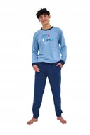 Piżamy damskie - CORNETTE PIŻAMA BOY FUN&YOUNG DR 998/57 LIGHT 164/XS NIEBIESKI - miniaturka - grafika 1