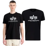 Odzież taktyczna i umundurowanie - Koszulka Alpha Industries Basic T Carbon 100501CB 423 - Czarna/Srebrna XL - miniaturka - grafika 1