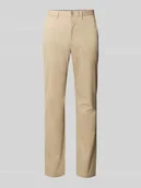 Spodnie męskie - Spodnie o kroju relaxed fit z mieszanki bawełny - miniaturka - grafika 1