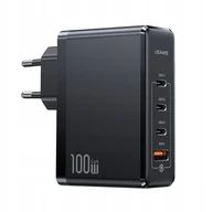 Ładowarki do telefonów - P4Y Ładowarka sieciowa 3XUSB-C+1XUSB US-CC163 100W czarna - miniaturka - grafika 1