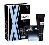 Zestawy kosmetyków męskich - Zestaw męski Mexx Black For Him Woda Toaletowa 30 ml + Żel pod prysznic 50 ml (3616303430412) - miniaturka - grafika 1