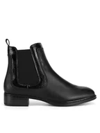 Botki damskie - Rieker Sztyblety 73457-00 Czarny - miniaturka - grafika 1