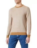 Swetry męskie - s.Oliver Sweter męski, brązowy, XL - miniaturka - grafika 1
