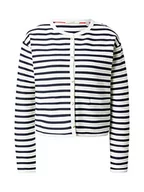 Swetry damskie - ESPRIT Kardigan w paski, 400/granatowy., XXL - miniaturka - grafika 1