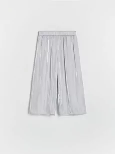 Reserved - Spodnie z połyskiem - jasnoszary - Spodnie i spodenki dla dziewczynek - miniaturka - grafika 1