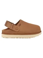 Kapcie damskie - UGG Skórzane kapcie "Goldenstar" w kolorze jasnobrązowym - miniaturka - grafika 1