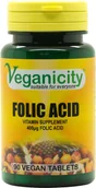 Suplementy naturalne - Veganicity, Kwas foliowy 400 mcg, 90 tabl. - miniaturka - grafika 1