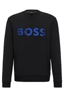Bluzy męskie - BOSS bluza męska, czarny (Black1), XL - miniaturka - grafika 1