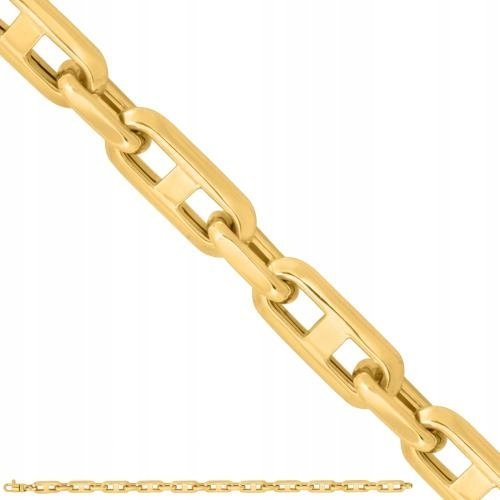 Złota bransoletka łańcuszkowa 585 8g elegancka błyszcząca na prezent 22cm