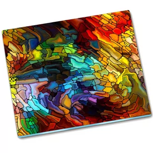 Osłona kuchenna deska szklana Witraż - 60x52 cm - Deski do krojenia - miniaturka - grafika 1