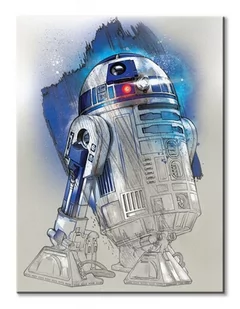 Pyramid Posters Star Wars: The Last Jedi (R2-D2 Brushstroke) - obraz na płótnie 60x80 WDC100195 - Obrazy i zdjęcia na płótnie - miniaturka - grafika 1