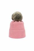Czapki damskie - Art of Polo Soft Fluff Różowa czapka damska - miniaturka - grafika 1