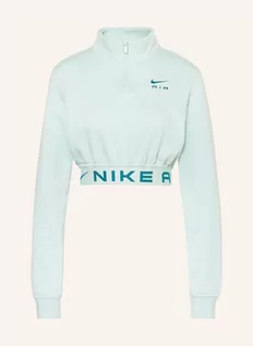 Koszulki i topy damskie - Nike Krótki Top Typu Troyer Sportswear Air Z Materiału Dresowego gruen - grafika 1