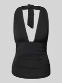 Koszulki i topy damskie - Top z wiązaniem na szyi model ‘BELLA’ - miniaturka - grafika 1