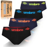 Majtki męskie - Umbro Slipy Majtki Męskie Bawełniane 4 sztuki Rozmiar M - miniaturka - grafika 1