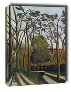 Obrazy i zdjęcia na płótnie - The Banks of the Bièvre near Bicêtre, Henri Rousseau - obraz na płótnie Wymiar do wyboru: 20x30 cm - miniaturka - grafika 1