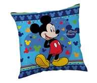 Kołdry i poduszki dla dzieci - Poduszka dziecięca 40x40 Myszka Miki Mickey niebieska - miniaturka - grafika 1
