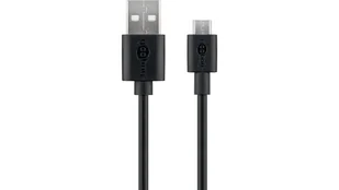 Kabel USB Goobay USB-A - microUSB 0.5 m Czarny - Kable USB - miniaturka - grafika 1