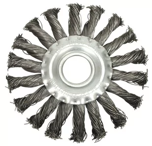 Vorel Szczotka tarczowa, drut splatany 100x15mm 06981 - Akcesoria do elektronarzędzi - miniaturka - grafika 1