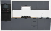Meble kuchenne - Antracytowy zestaw mebli kuchennych S9-L60 - miniaturka - grafika 1