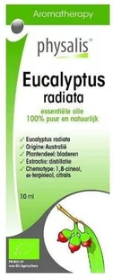 PHYSALIS (olejki eteryczne, soki) OLEJEK ETERYCZNY EUCALYPTUS RADIATA (EUKALIPTUS AUSTRALIJSKI) BIO 10 ml - PHYSALIS BP-5412360002467 - Aromaterapia - miniaturka - grafika 1