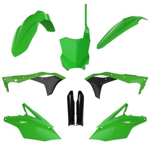 POLISPORT 91494 - Kompletny zestaw z tworzywa sztucznego (z osłoną widelca) Kawasaki kolor OEM