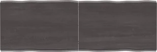 vidaXL Blat stołu, ciemnoszary, 140x50x4 cm, dąb z naturalną krawędzią - Pozostałe meble ogrodowe - miniaturka - grafika 1