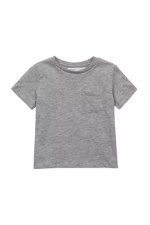 Bluzki dla niemowląt - Szary t-shirt dla niemowlaka z kieszonką - grafika 1
