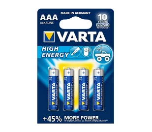VARTA BATERIE Baterie Varta High Energy, Micro LR03/AAA - 4 szt 4903121414 - Ładowarki samochodowe - miniaturka - grafika 4
