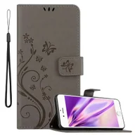 Etui i futerały do telefonów - Etui Cadorabo do Apple iPhone 6 / 6S Etui ochronne w kolorze szarym Etui ochronne na telefon komórkowy Etui Flowers Flower Case - miniaturka - grafika 1