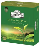 Herbata - Ahmad Tea Green Tea Pure zielona herbata 100 torebek aluminiowych - miniaturka - grafika 1