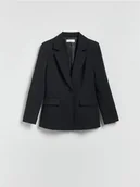 Marynarki i żakiety damskie - Reserved - Taliowana marynarka - czarny - miniaturka - grafika 1