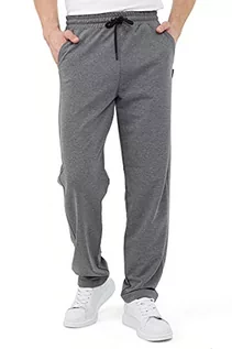 Spodenki męskie - COMEOR Męskie spodnie dresowe z bawełny, długie spodnie sportowe, męskie spodnie do joggingu, spodnie dresowe, ciemnoszary, XXL - grafika 1