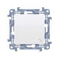 Wyłączniki światła i elektryczne - Wyłącznik schodowy SIMON 10 szybkozłączki - biały - miniaturka - grafika 1